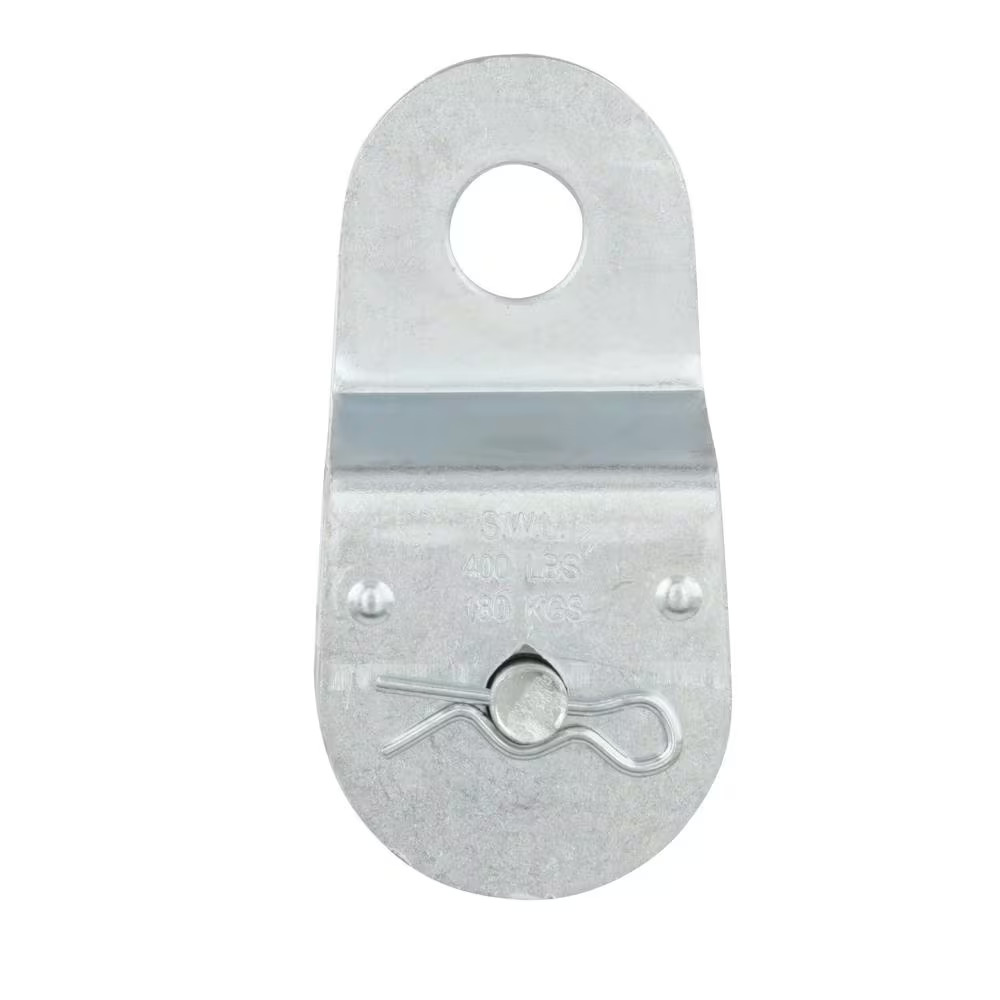 1-1/2 In. Double Sheave Heavy Duty Pulley with Fixed Eye (2-Pack)