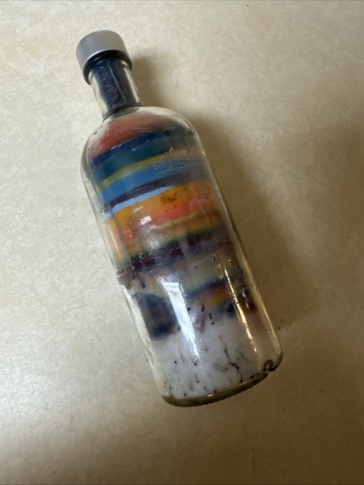 Glass Bottle Wax Art