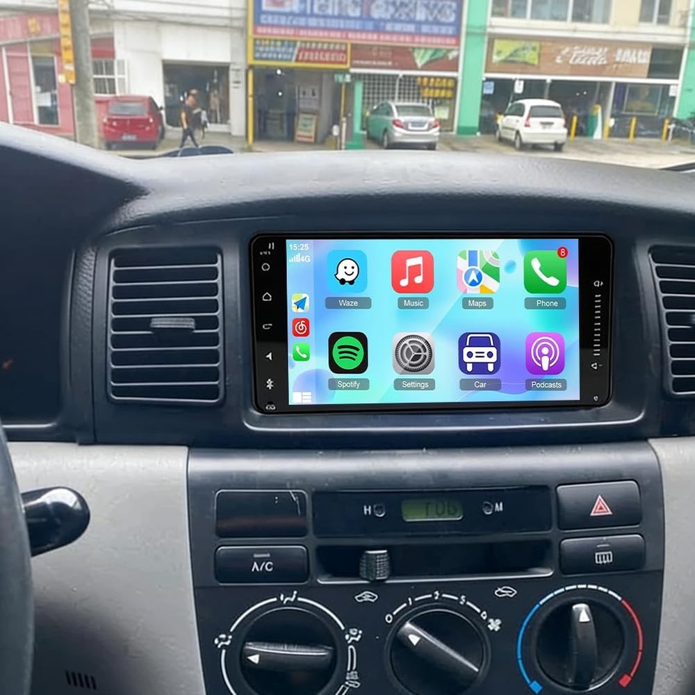 7in Android 14 Car Stereo for Corolla 2004-2008 Wireless Carplay Android Auto
