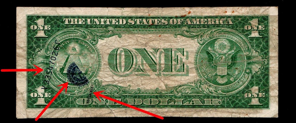 Overprint on Back Error 1935-E Silver Certificate