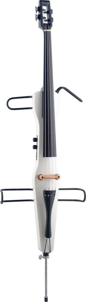 Stagg ECL44WH - 4/4 Electric Cello w/ Bag - White