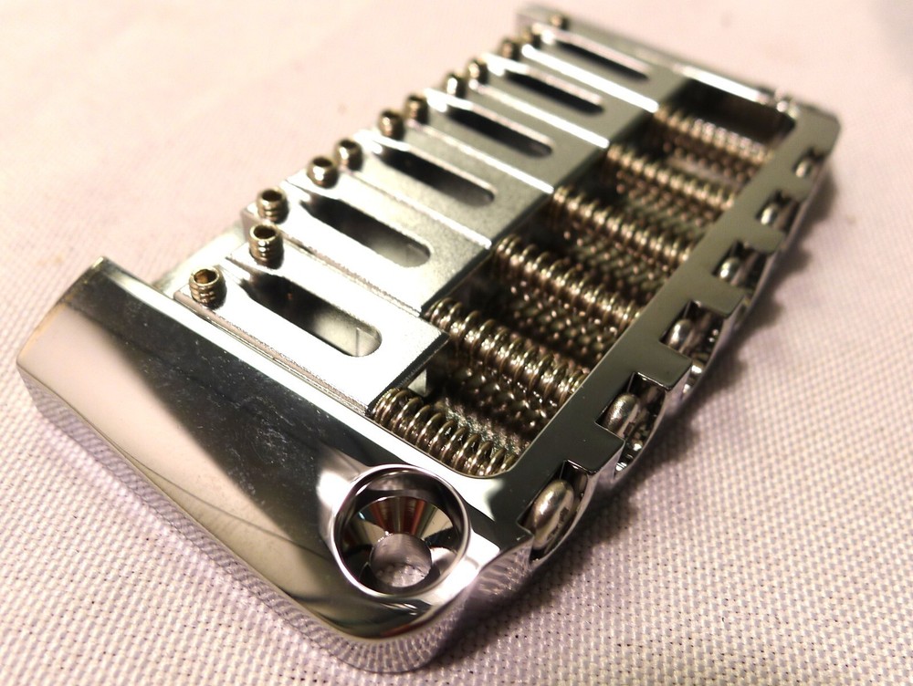 Brass Hardtail Hard Tail Fixed Guitar Bridge 2-1/16'' (52.4mm) String Spacing