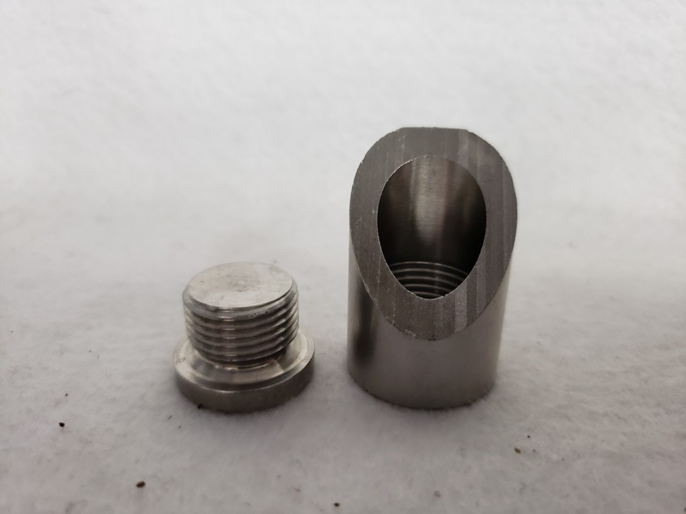 45° Oxygen Sensor O2 Weld on Nut & Cap Bung Kit M18*1.5 Thread S2P4