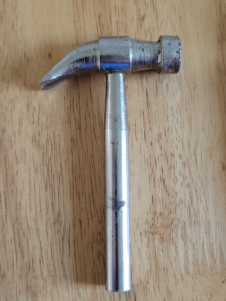 Vintage Hammer with Nesting Flat Tip Screwdrivers - Unbranded