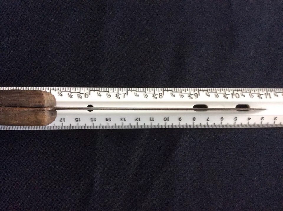 Vintage Curving Knife with Wooden Handle