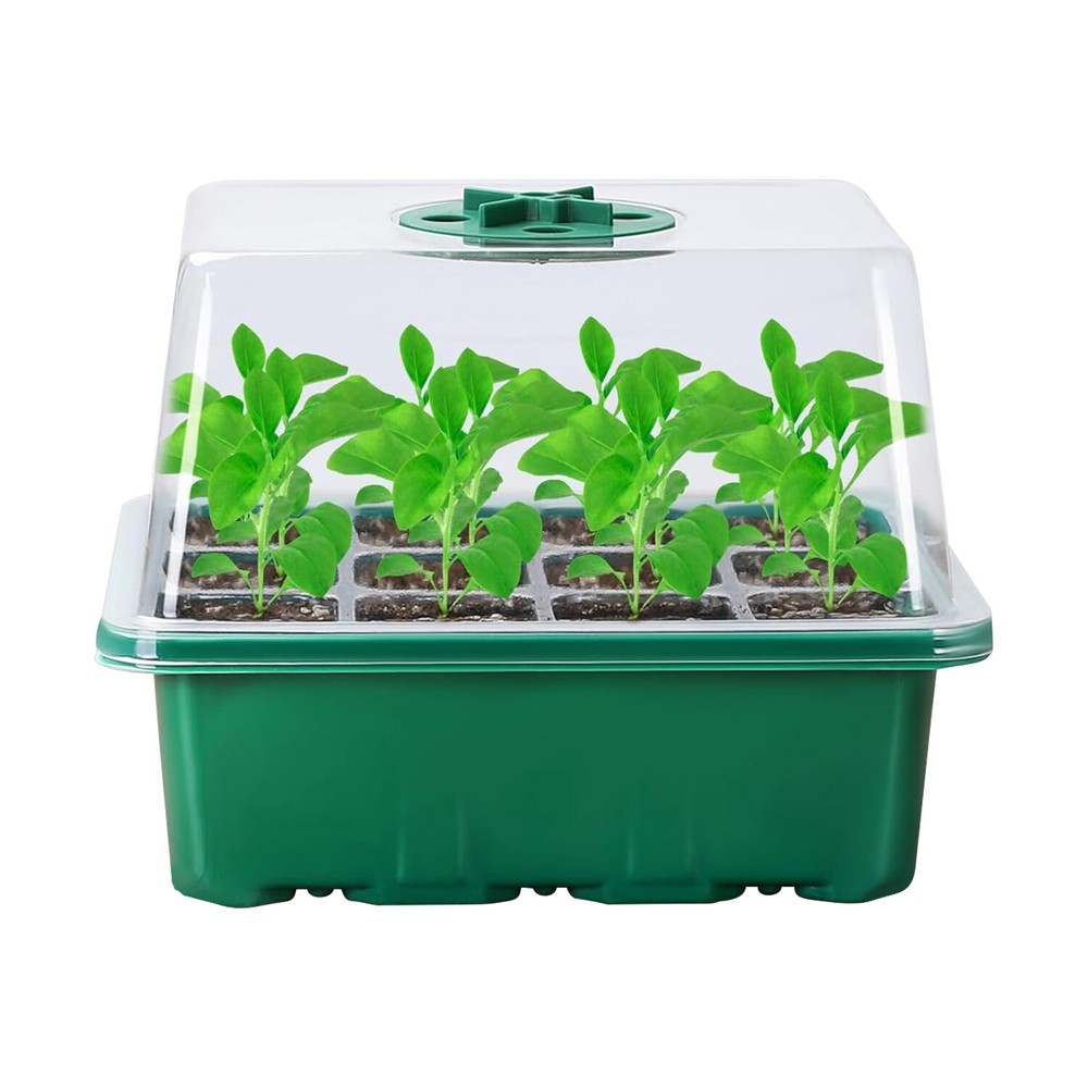 5 Pack Seed Starter Kit with Light, Seedling Starter Trays w/ Timing Controller