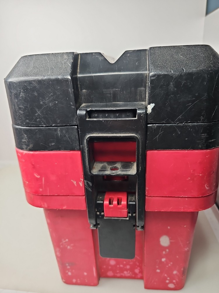 Snap-on Red Plastic Portable Multi Layer Tool Box Storage Chest Case KRW200