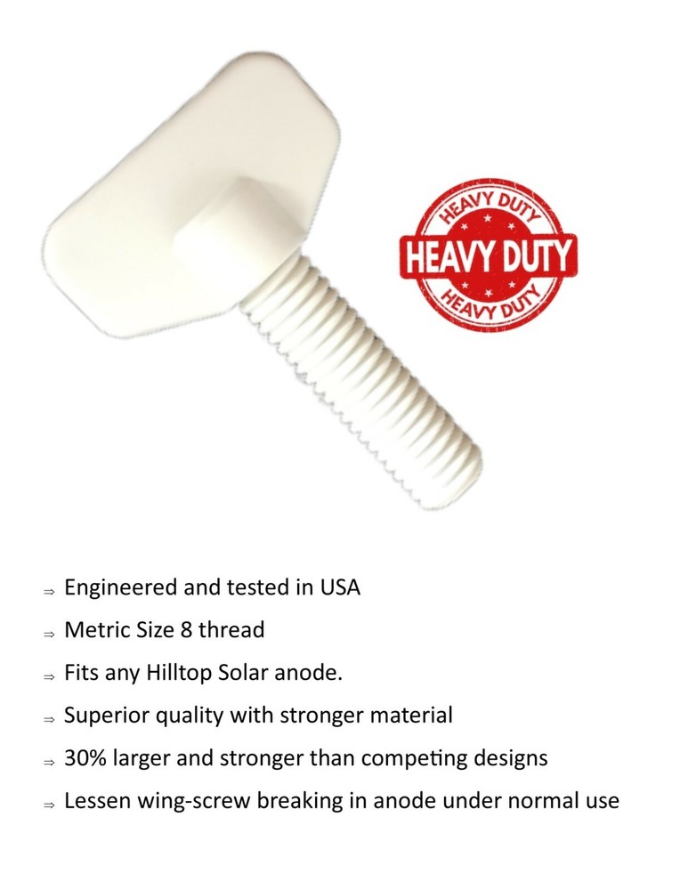 Replacement Anodes -2 pcs - Heavy Duty -Check desc for compatibility