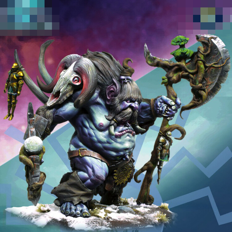 90mm Resin Fantasy Monster Devil Unassembled Unpainted R434
