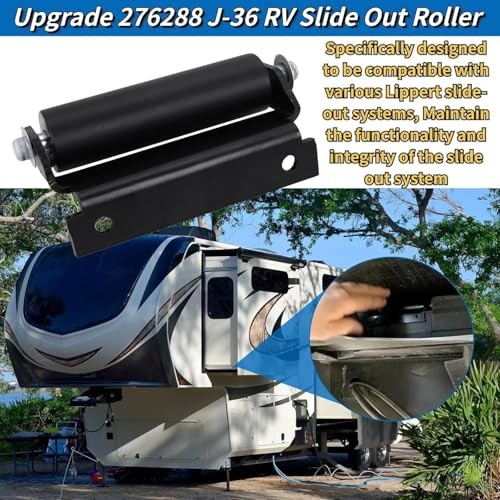 276288 RV Slide Out Roller Replacement, Solid Steel Plate J-36 Service 2 PCS