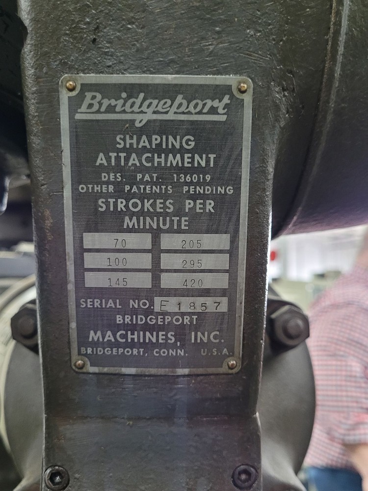 Bridgeport Shaping Head Attachment