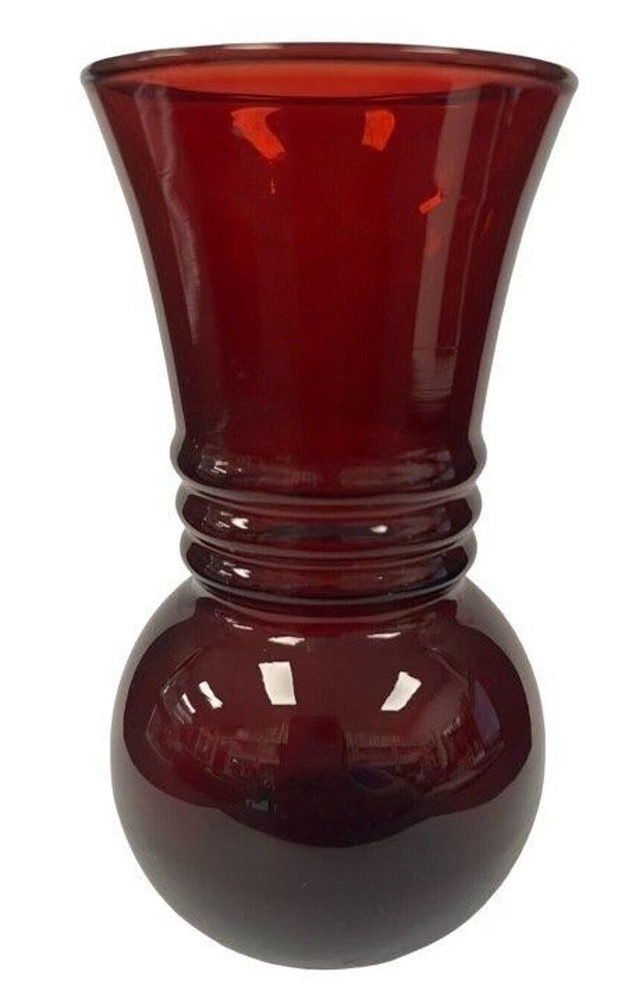 Indiana Glass Ruby Red Bud Vase