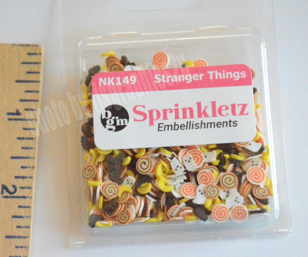 Stranger Things ~ Sprinkletz / Shaker Cards & Crafts / Ghosts ~ Moons ~ Bats