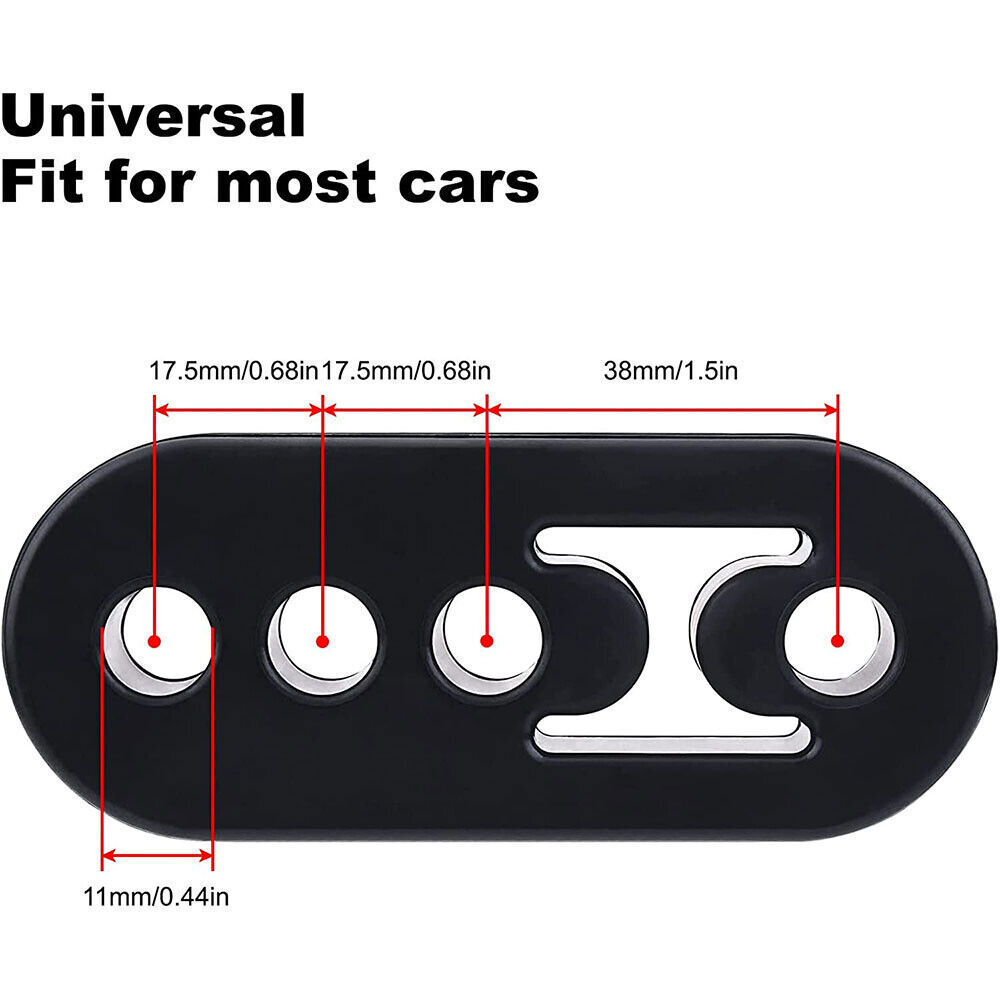 4Pc Performance Polyurethane Rubber Exhaust Hangers Adjustable Muffler Universal