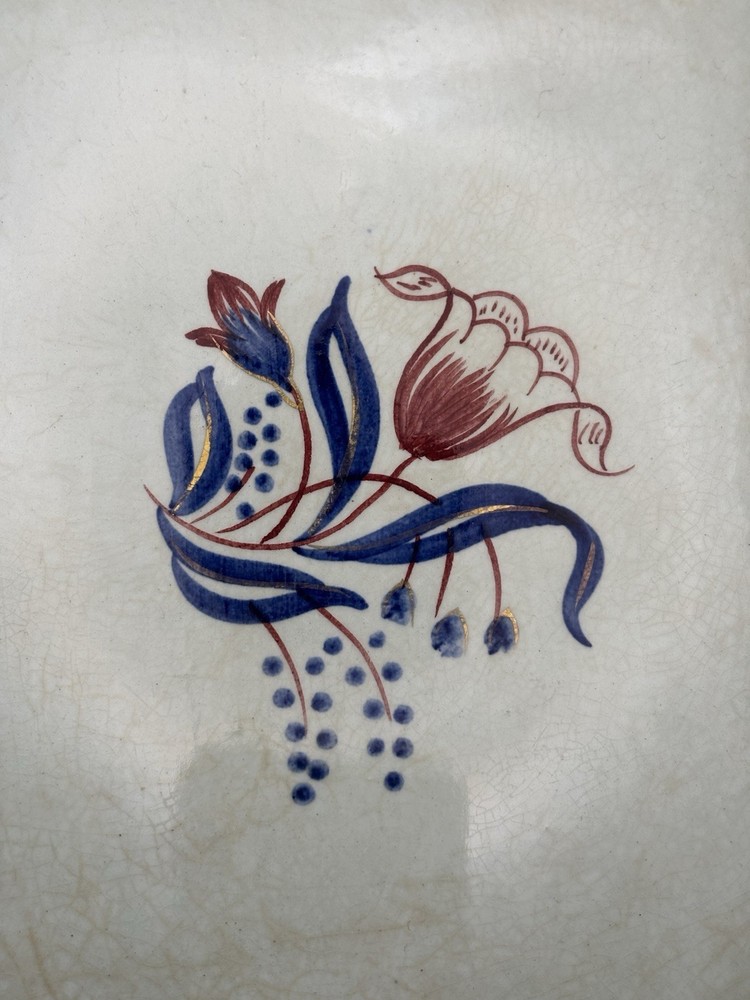 Antique Calyx Ware Hand Painted Serving Platter 2609 England 16”