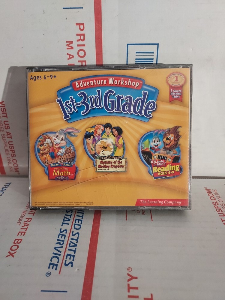 Adventure Workshop 1st-3rd Grade (CD-ROM Learning Company) 3-Disc -Set PC - #162