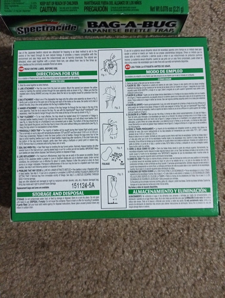2 Pack Spectracide Bag A Bug Japanese Beetle Trap 16901