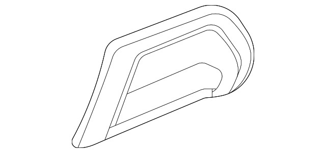 Genuine  Black Driver Side Pickup Box Outer Side Panel Front Step Bezel 84721916