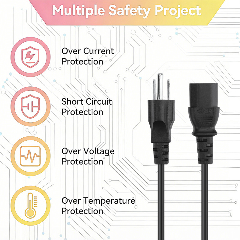6FT AC Power Cord For APM5B APM6B 2-Way Active/Powered USB Studio