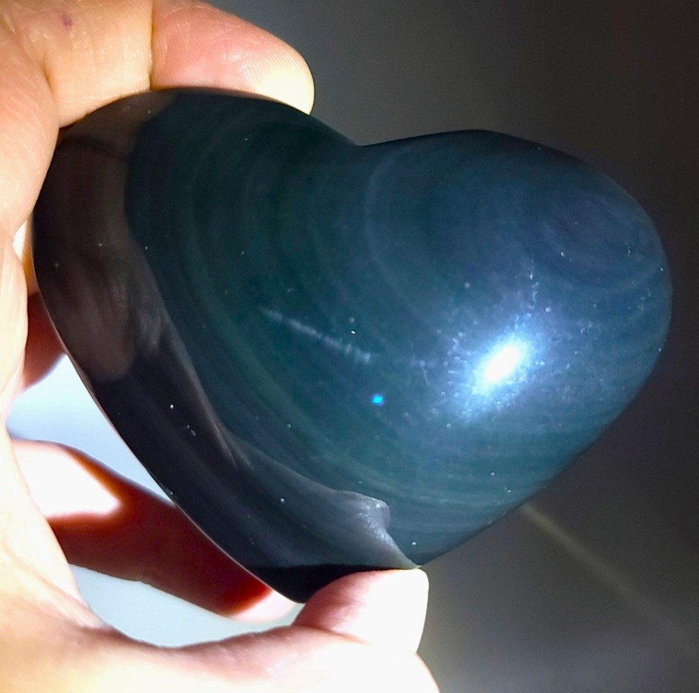 Rainbow Obsidian Heart- WYSIWYG