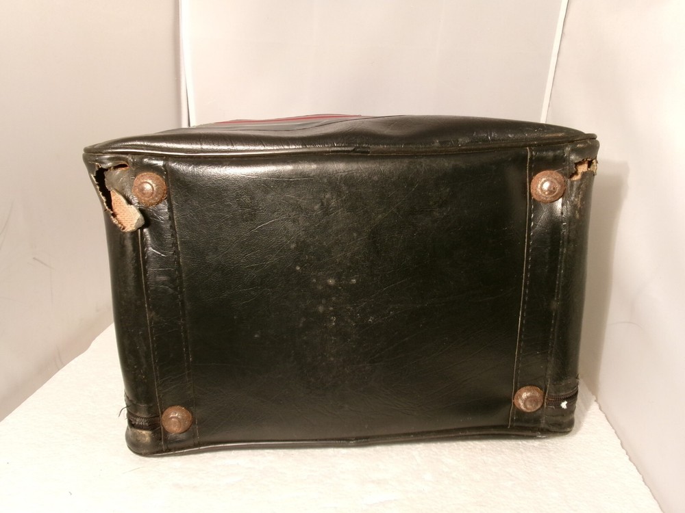 Vintage One Ball Vinyl Bowling Bag Black