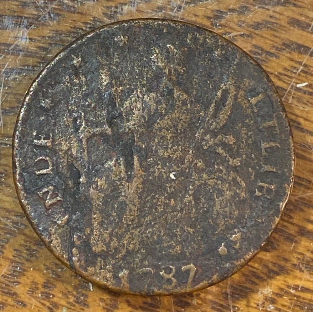 1787 Connecticut Copper Bust Left Original Fine Details Sharp Date CHRC