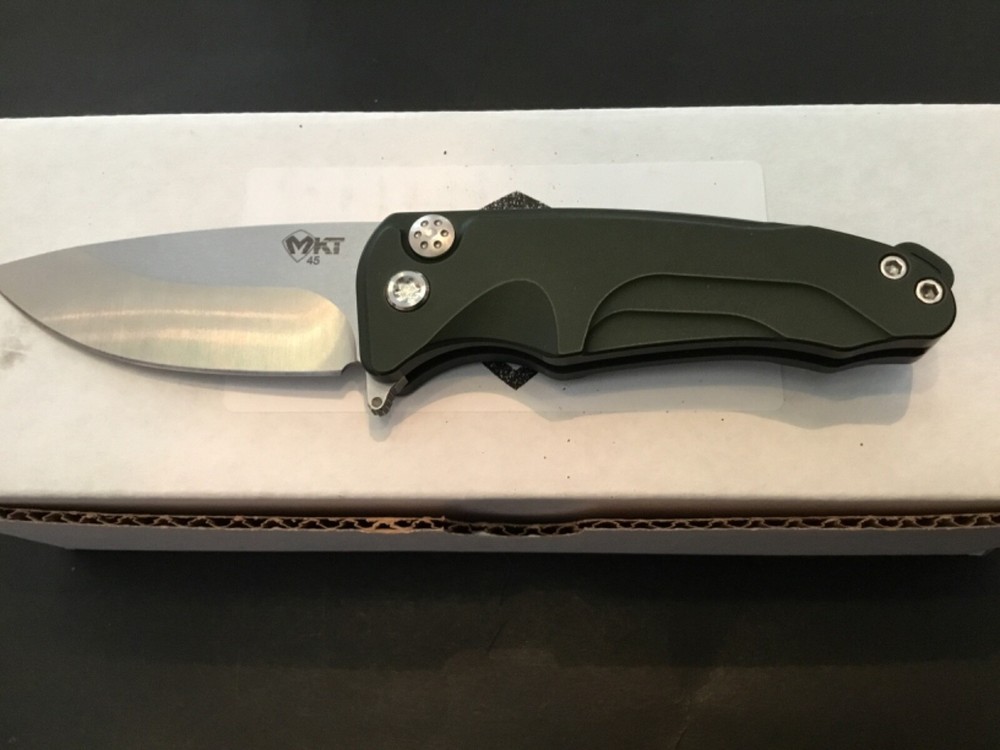 Custom Medford Knife Smooth Criminal Button Lock Flipper Folder Folding Knife