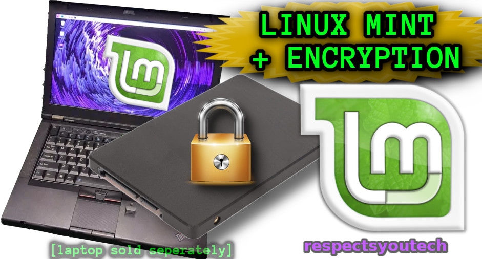 🐧 Linux Mint 🔐 Encrypted INSTALLED On NEW 256 GB SSD [Laptop 2.5]
