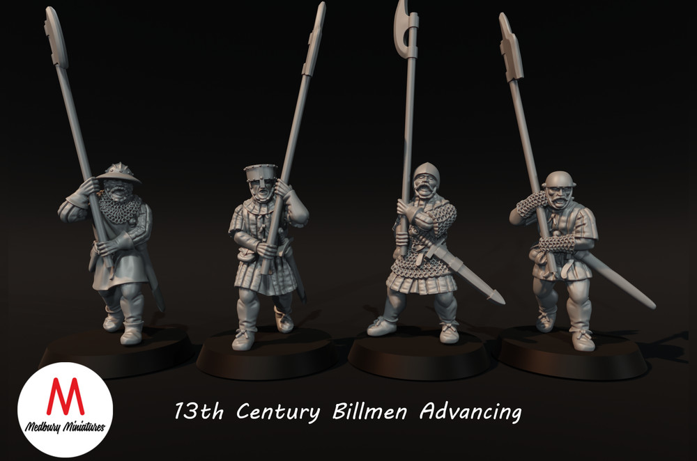 Medieval - Scottish Billmen Advancing