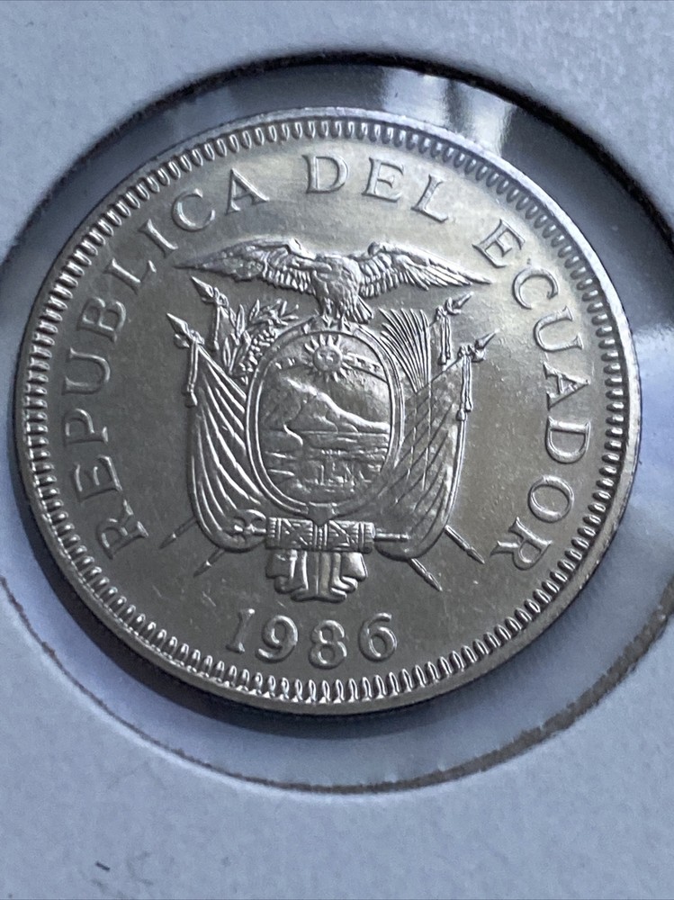 1986 Ecuador 1 Sucre Coin B13