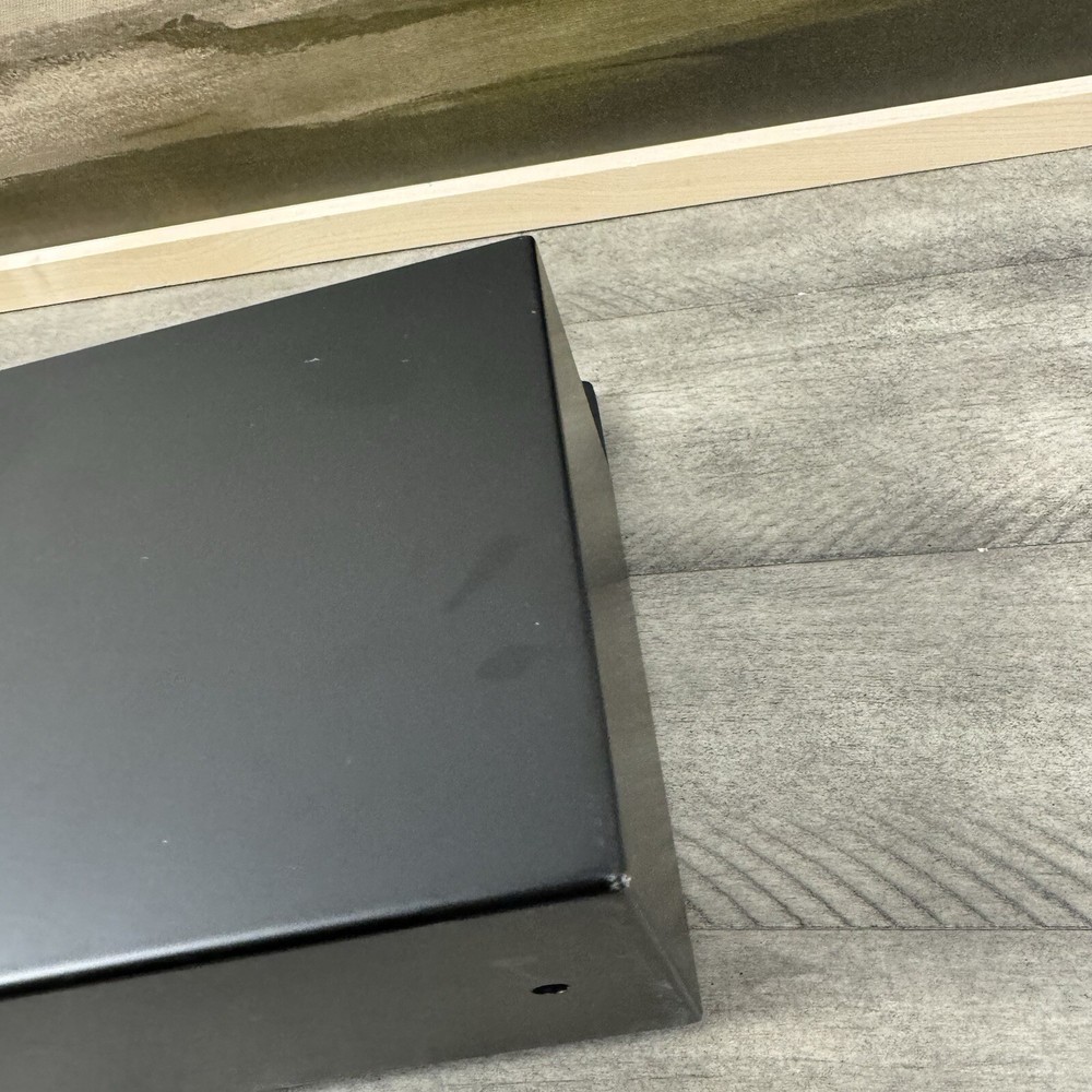 West Elm Downtown Mailbox Aluminum Black WO/Hardware Scuffed Read OB