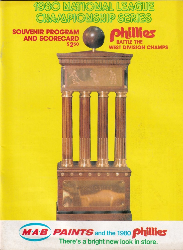 1980 NL CHAMPIONSHIP SERIES PROGRAM- PHILLIES- ASTROS- UNSCORED