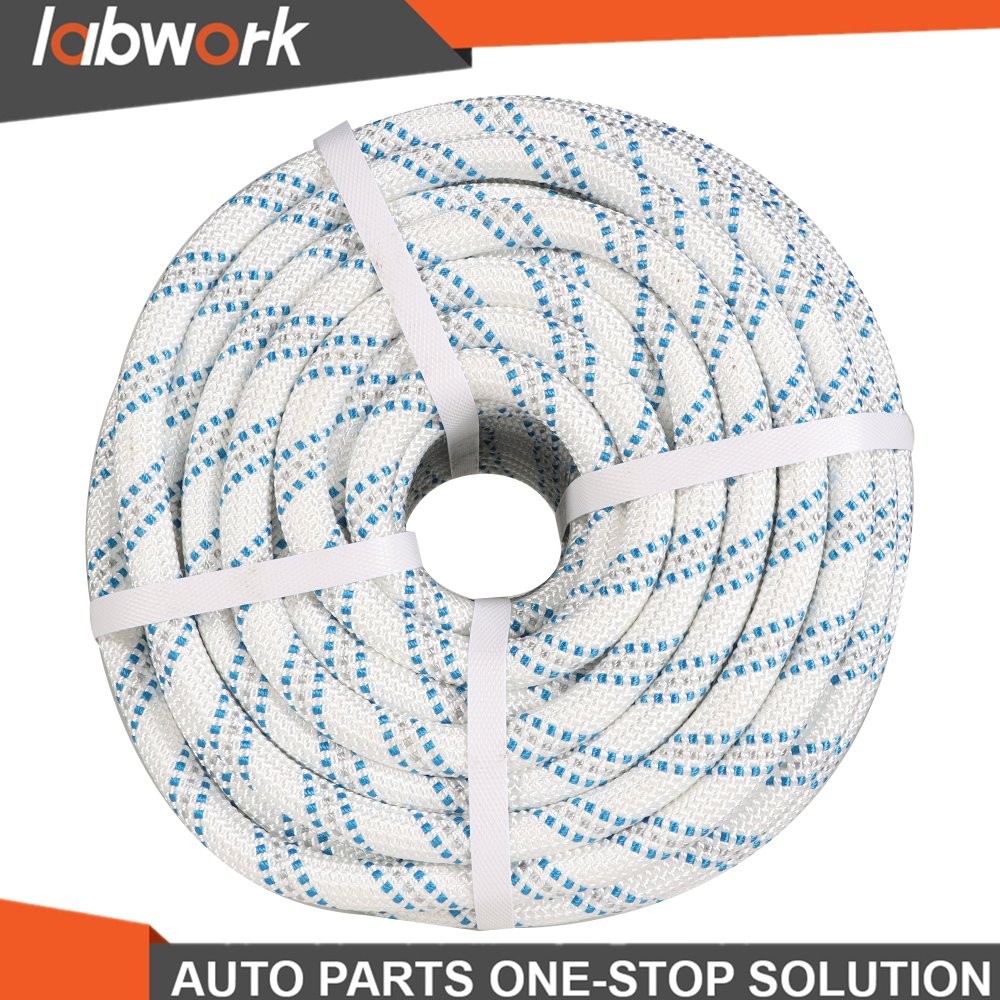 Labwork Pulling Rigging Line 5/8"×150' Double Braid Polyester Arborist Bull Rope