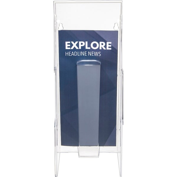 Deflecto 55601Gr Leaflet Holder, 1 Compartment, Clear