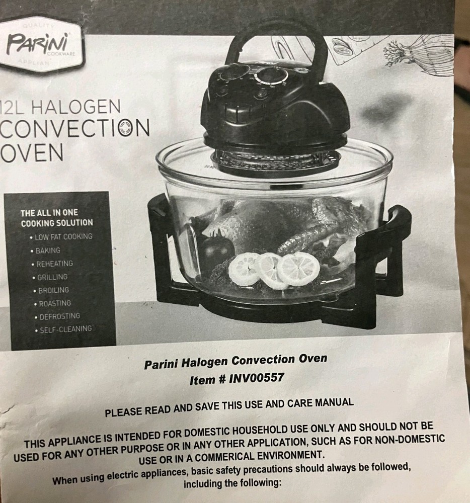 Parini 12L Halogen Convection Oven