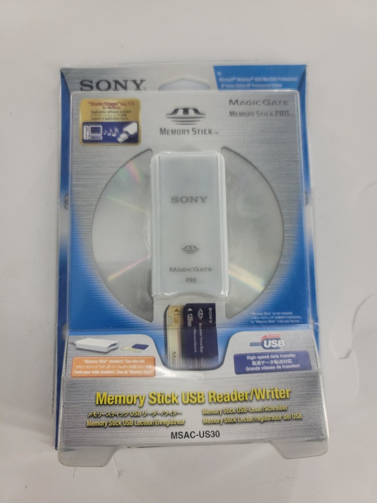 Vintage Sony Memory Stick Reader/Writer - USB (MSAC-US30)