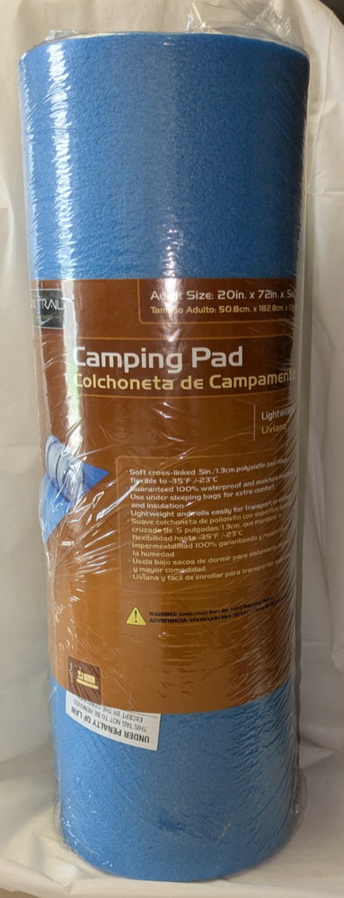~NIP~Ozark Trail Closed Cell Foam Blue Camp Sleeping Pad