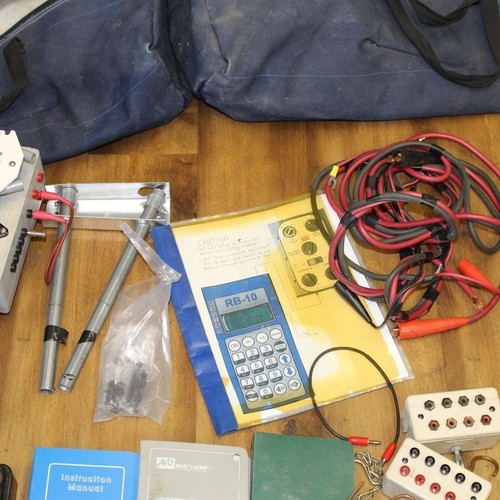 Multi-Amp E-Z Test Meter Test Jacks & Cables Mix Power Lot Bundle