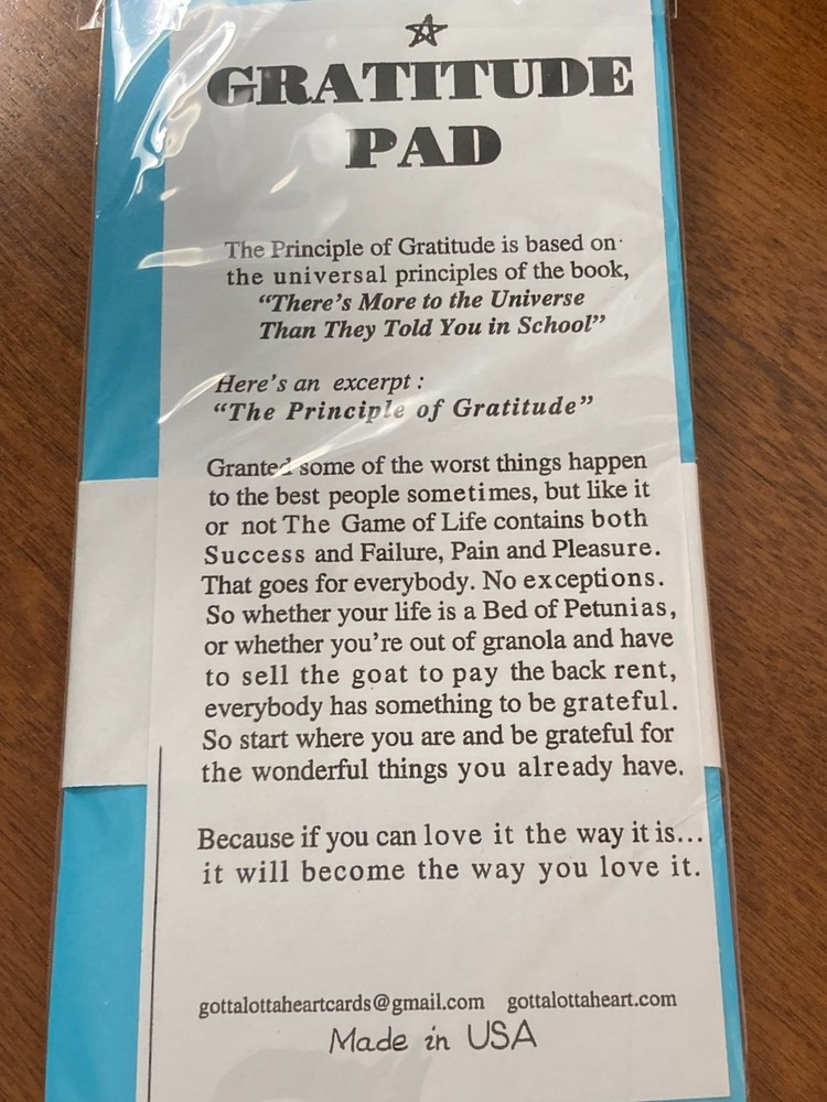 NEW "Grateful for Girlfriends" Notepad 3" x 7.5"