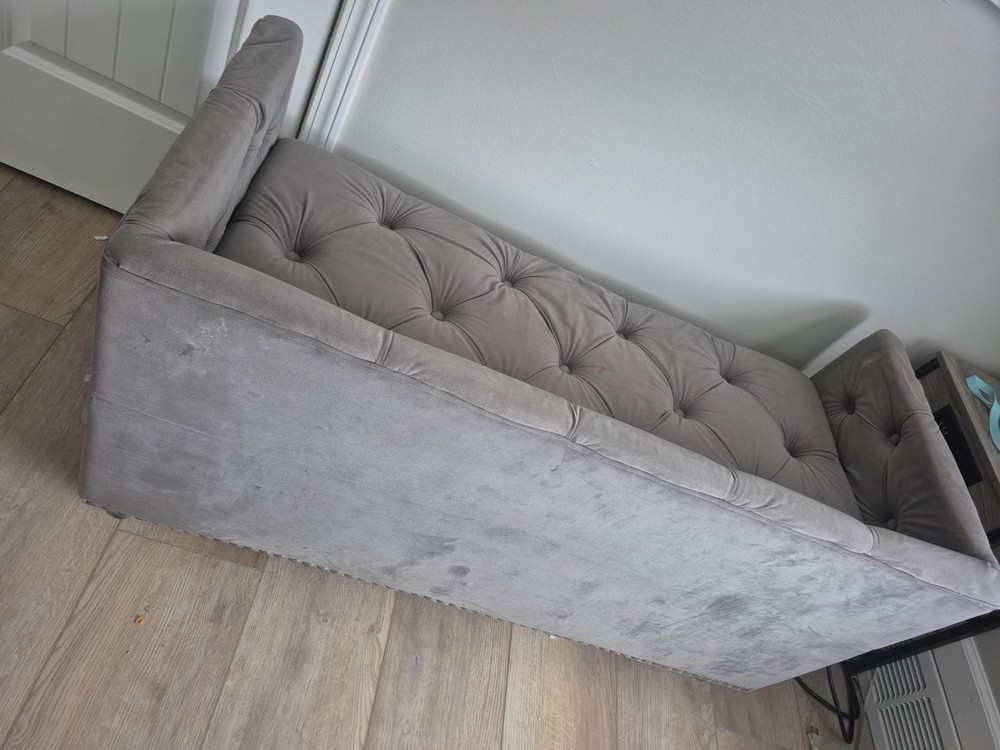 Velvet Fashioned Ottoman