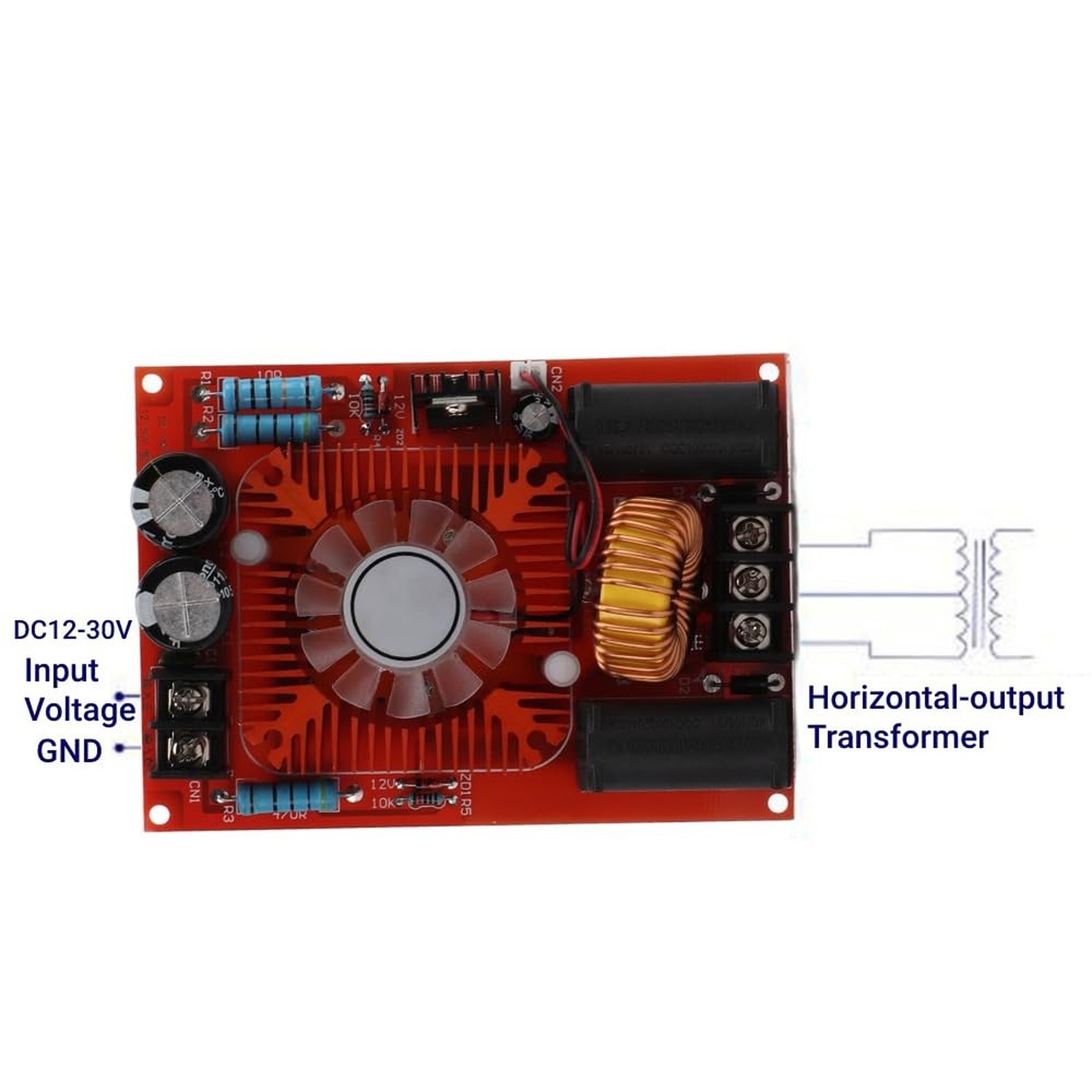ZVS Driver Module 12V to 30V DC High Voltage Generator with Flyback Transform...