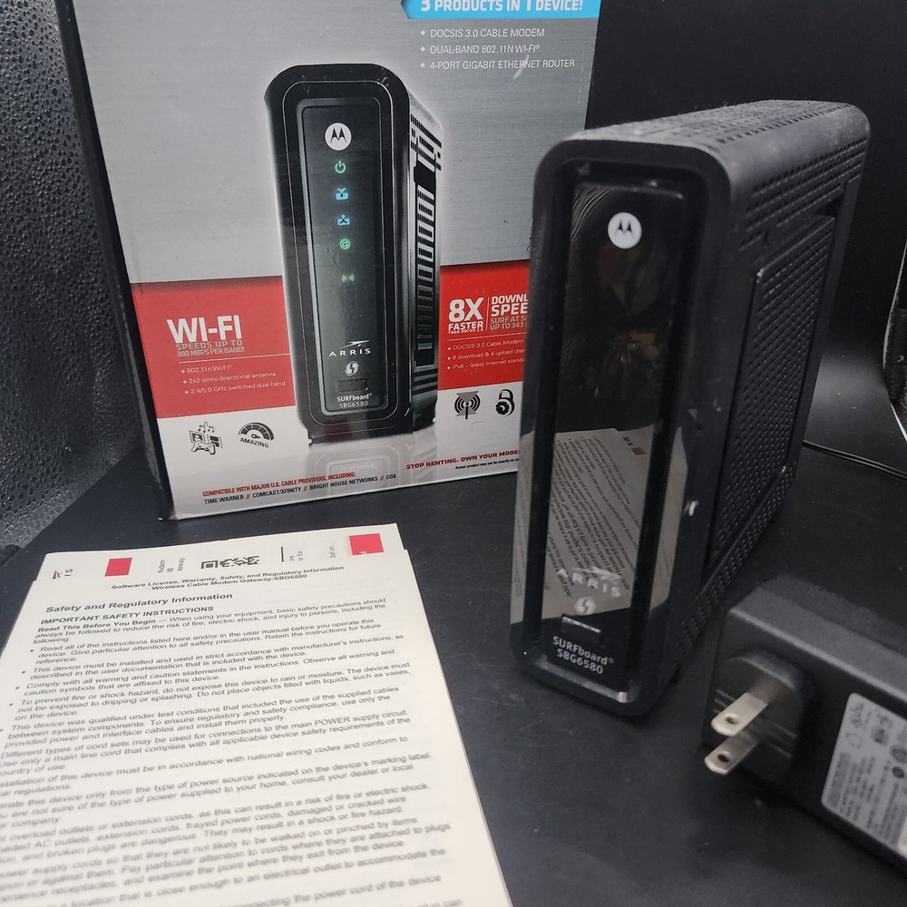 Motorola SBG6580 DOCSIS 3.0 Modem Router Comcast Xfinity