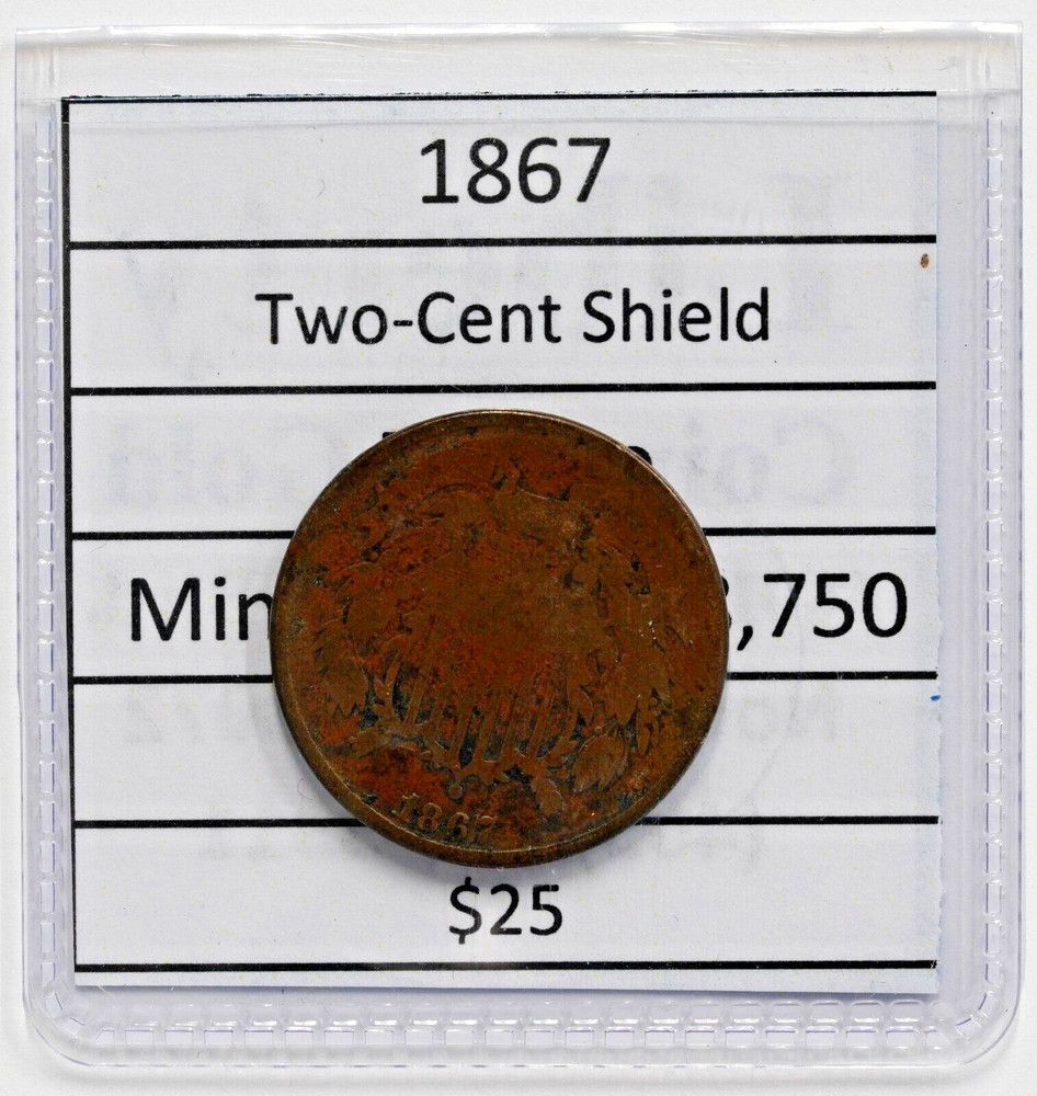 1867 2 Cent Piece