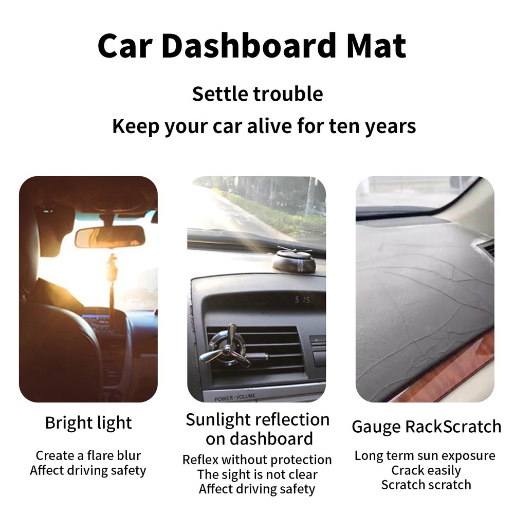 for Mazda MX-5 NC 2006-2014 MX5 Dashboard Pad Dash Mat Dashmat Polyester RED