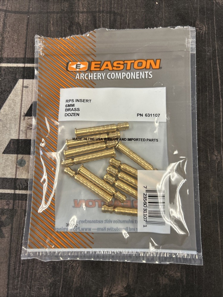 Easton RPS Insert 6 Mm Brass 11 Pack