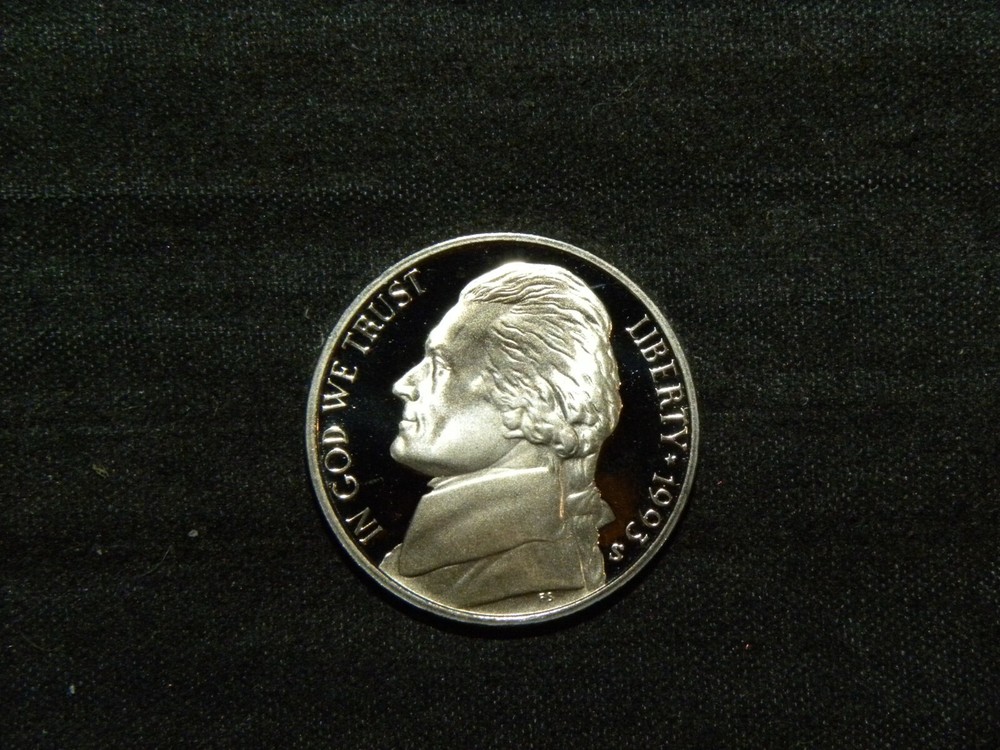 1993 S Jefferson Nickel Gem Proof