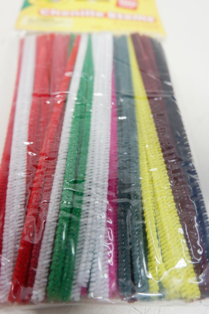 2 Crayola Chenile Stem Pipe (100 pieces) 6" Assorted Colors