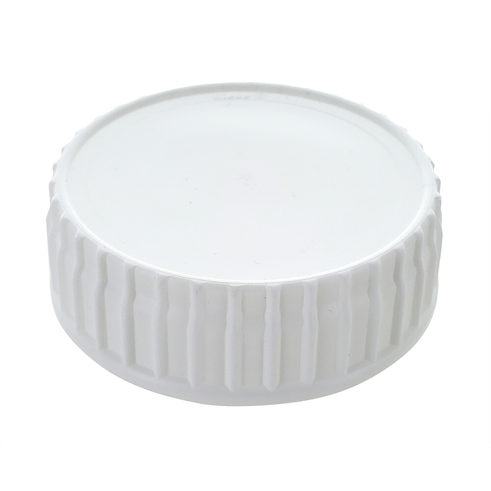 White Plastic 63mm Cap
