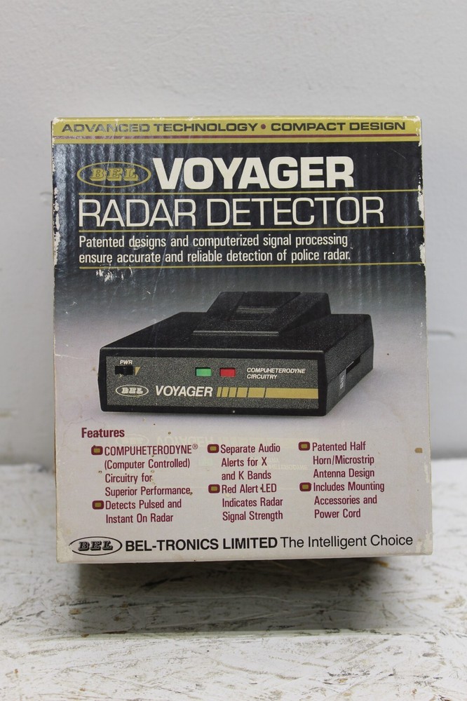 BEL Voyager Radar Detector ~ in ORIGINAL Box WITH INSTRUCTIONS