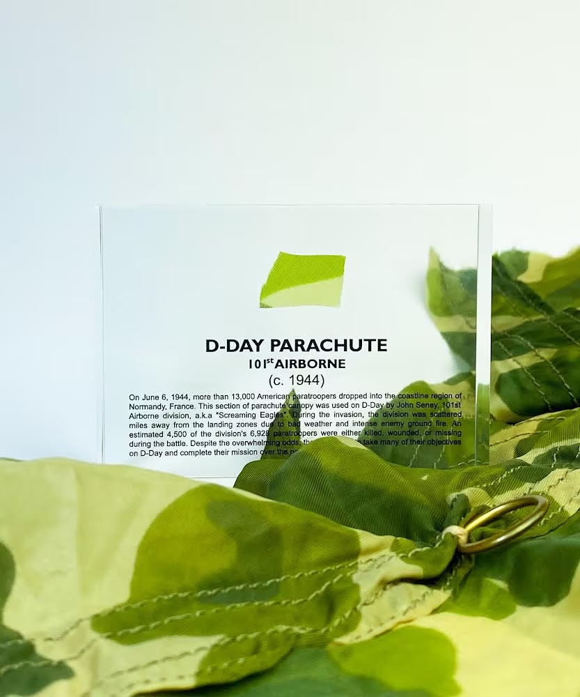 D-Day Parachute Artifact Display